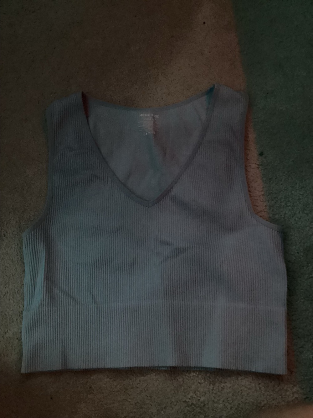 Light blue crop top